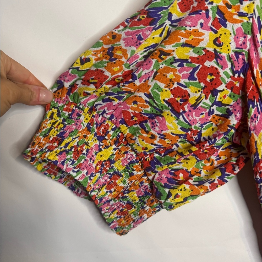 RIXO X Target Multicolor Puff Sleeve Floral Maxi Dress Size 24W/26W - Picture 5 of 7